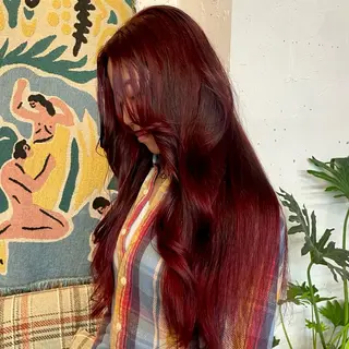 ロング カラー ミカミ モエ🐈‍⬛のヘアスタイル