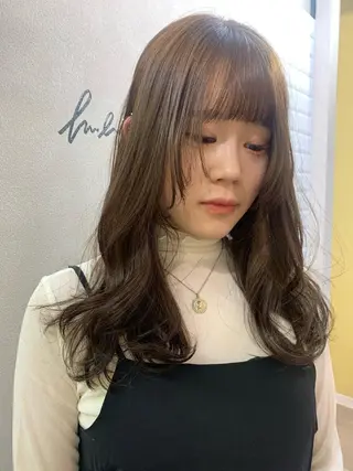 ロング カラー hub hair レイヤー/透明感のヘアスタイル