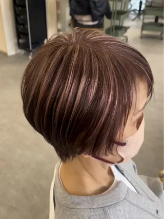 ショート カラー 透明感カラー‪🫧 Kanaのヘアスタイル