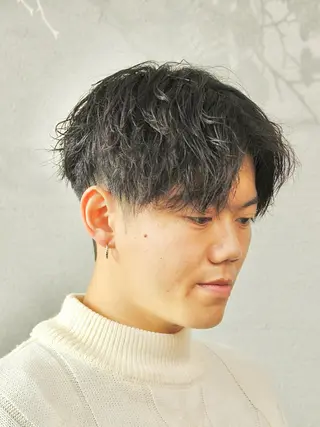 ショート パーマ メンズ メンズ/ケアパーマ /hayashiのヘアスタイル