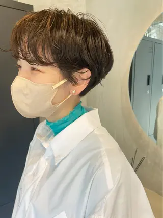 ショート パーマ ヤマモト マイのヘアスタイル