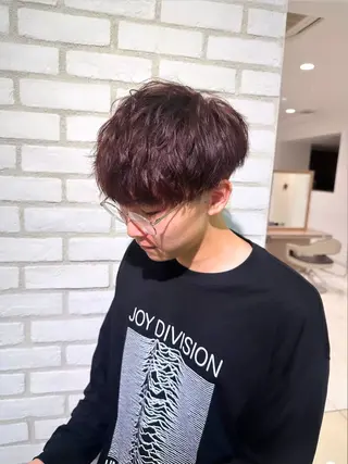 カラー パーマ メンズ 柔らか透明感カラー/ 内田圭祐のヘアスタイル