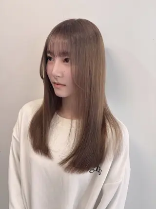 セミロング 海外風ヘア 野田光也のヘアスタイル