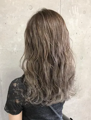 セミロング カラー ノンダメージ髪質改善 カラー💎/KURAのヘアスタイル