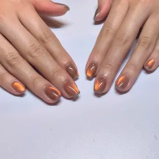 ネイル Rika🌼 シンプル•マグネットのネイルデザイン