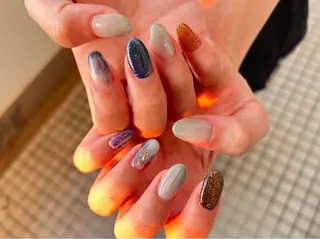 ミディアム ネイル ✴︎ Delightのネイルデザイン