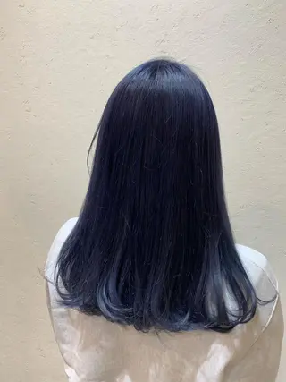 セミロング カラー 天野 開のヘアスタイル