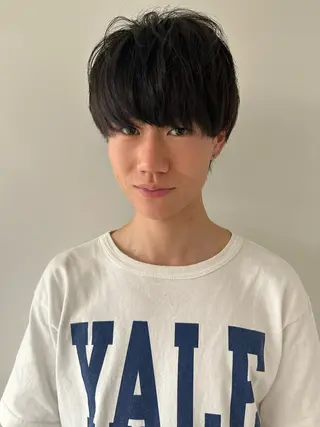 ショート ケアパーマ/ケアブリ ーチdaisukeのヘアスタイル