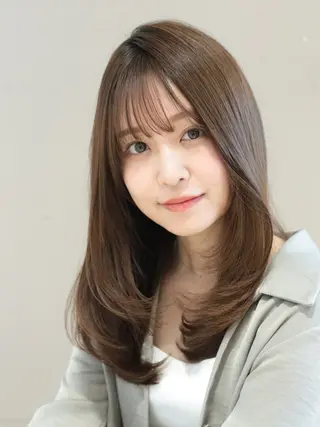 ロング カラー 髙木美緒🌿 レイヤー/アレンジのヘアスタイル