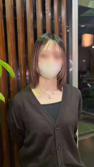 ミディアム 岡山レイヤーカット/ 髪質改善/松島大己のヘアスタイル