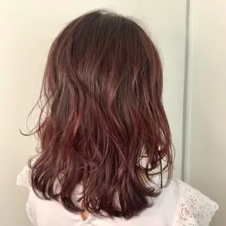 ミディアム カラー 酸性ストレート/ブリ ーチなし/中村 匠のヘアスタイル
