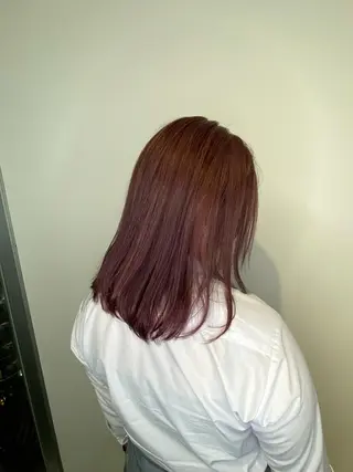 セミロング カラー ヘアアレンジ 【艶髪×韓国風】 毛流れ職人 RYOのヘアスタイル