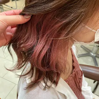 ミディアム カラー 🍒暖色カラー🍒 ✨髪質改善✨西村亜弥のヘアスタイル
