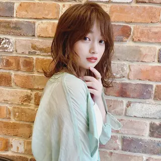 ミディアム 【髪質改善】 梅田　聡のヘアスタイル
