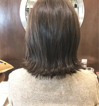 セミロング カラー 髪質改善/艶髪/ 木山ゆかりのヘアスタイル