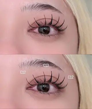 マツエク・マツパ meRK manamiのマツエク・マツパデザイン