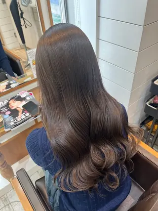 カラー Miwa🦋渋谷/ 透明感カラー/セットのヘアスタイル
