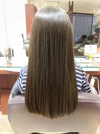 セミロング キッズ 星 沙織のヘアスタイル