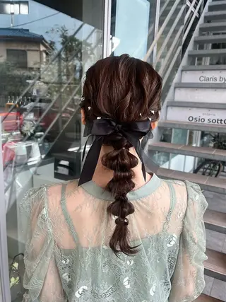 ヘアアレンジ イケハラ ナナミのヘアスタイル