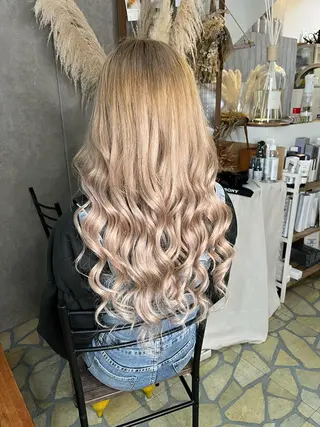 ロング エクステ・髪質改善・ ブリーチ・吉田大介のヘアスタイル