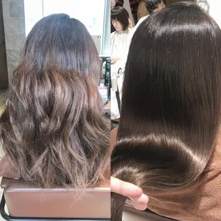 ミディアム カラー パーマ 渋谷レイヤーカット❌ 縮毛矯正専門/武田涼のヘアスタイル