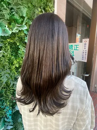 ロング カラー 透明感カラー/韓国 ヘア🩶yuri🩵のヘアスタイル