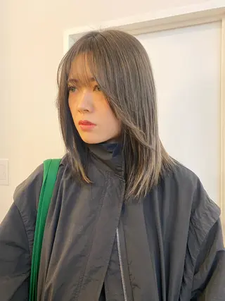 セミロング カラー ichika/福岡 /透明感カラー🤎のヘアスタイル