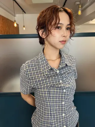 ヘアアレンジ 暖色/パーマ 🌼クニトウメイのヘアスタイル