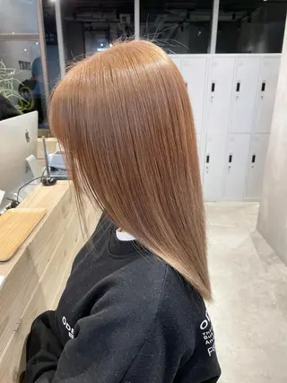ロング カラー ハイトーン×レイヤー ／遠藤将太のヘアスタイル