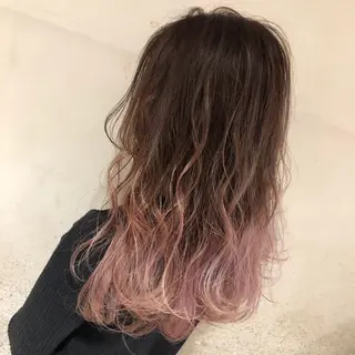 セミロング カラー 吉村 絢乃のヘアスタイル