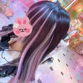 ロング カラー ビューティサロン ミルクのヘアスタイル