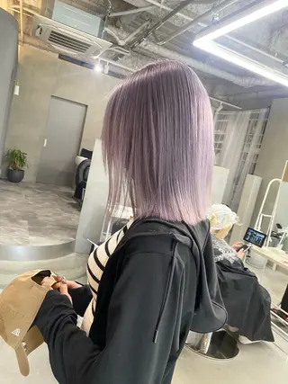ミディアム カラー 前橋 姫奈のヘアスタイル