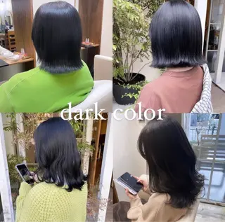 ミディアム カラー 【完全個室】髪質改善 暖色カラー/山崎唯奈のヘアスタイル