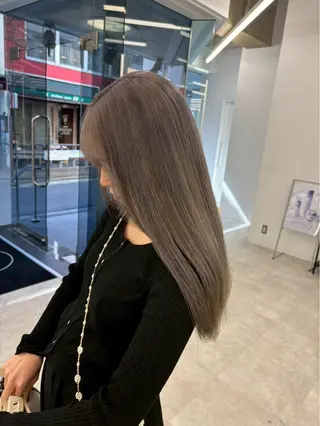 カラー 韓国 /透明感/サキナのヘアスタイル