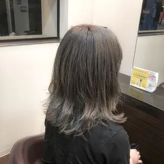ミディアム カラー 長崎 洋平のヘアスタイル