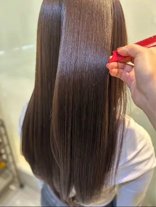 ロング パーマ 縮毛矯正/髪質改善/ 艶髪ササキナツミのヘアスタイル