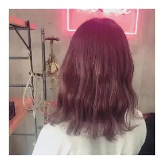 セミロング カラー 髪質改善💓艶髪💓 暖色💗加藤あゆみのヘアスタイル