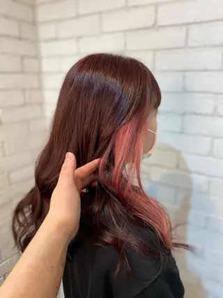ロング カラー ヨシダ フミノリのヘアスタイル