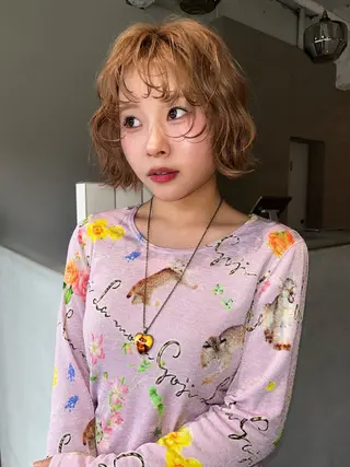 ミディアム カラー Túna° ROKKAKU St.所属・石間 優愛のヘアスタイル