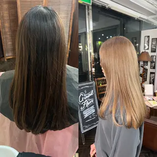 ロング カラー ハイライト/レイヤー /ハイトーン/AOIのヘアスタイル