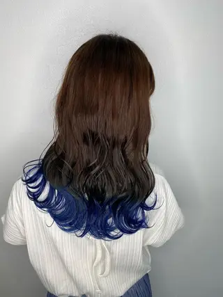 セミロング カラー 美容室 HAKUAのヘアスタイル