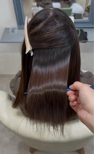 ミディアム 美髪矯正/ LISAのヘアスタイル