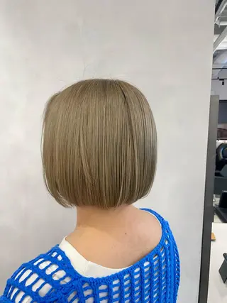 ショート カラー 透明感カラー✨艶髪 制作🌱山根あゆみのヘアスタイル
