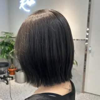 ミディアム カラー ボブ/縮毛矯正 jionのヘアスタイル