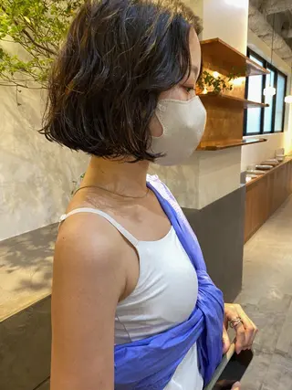 ミディアム カラー 砂原 ひよりのヘアスタイル