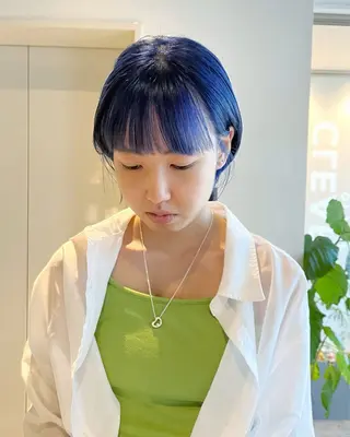 ショート カラー かわい りほのヘアスタイル