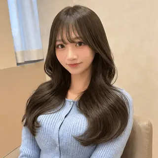 ロング カラー 🎀レイヤー×透明感 ×髪質改善🎀米田のヘアスタイル