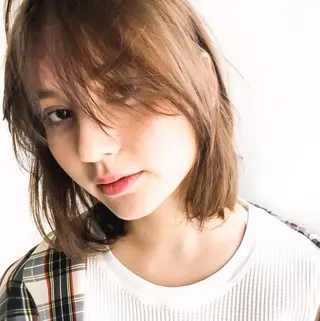 ショート カラー レイヤー暖色カラー 池袋Yamamotoのヘアスタイル