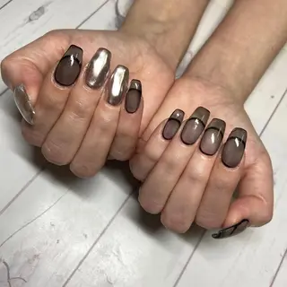 ロング カラー ネイル nail salon LNのネイルデザイン