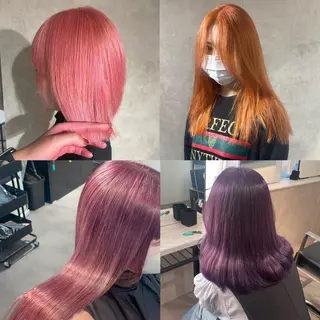 ロング カラー 🩵ハイトーン/ レイヤーYUZU🩵のヘアスタイル